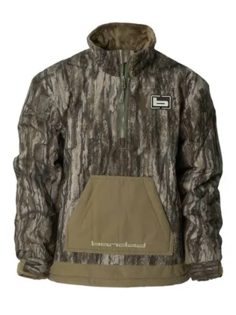 BANDED GEAR YOUTH CHESAPEAKE PULLOVER CAMO HUNTING COAT 1/4 zip insulated